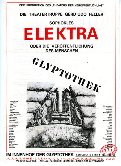 Theater der Veröffentlichung -Elektra Plakat