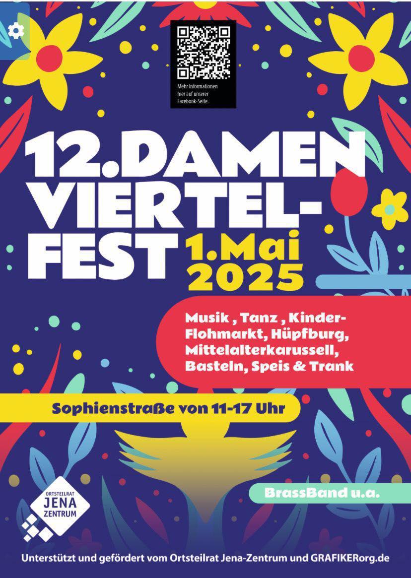Bauchladentheater zum Damenviertel Fest in Jena 2025