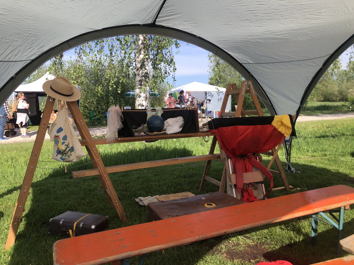 Bauchladentheater Auftritt 'Donaumoos Erlebnis', Haus-im-Moos 2024