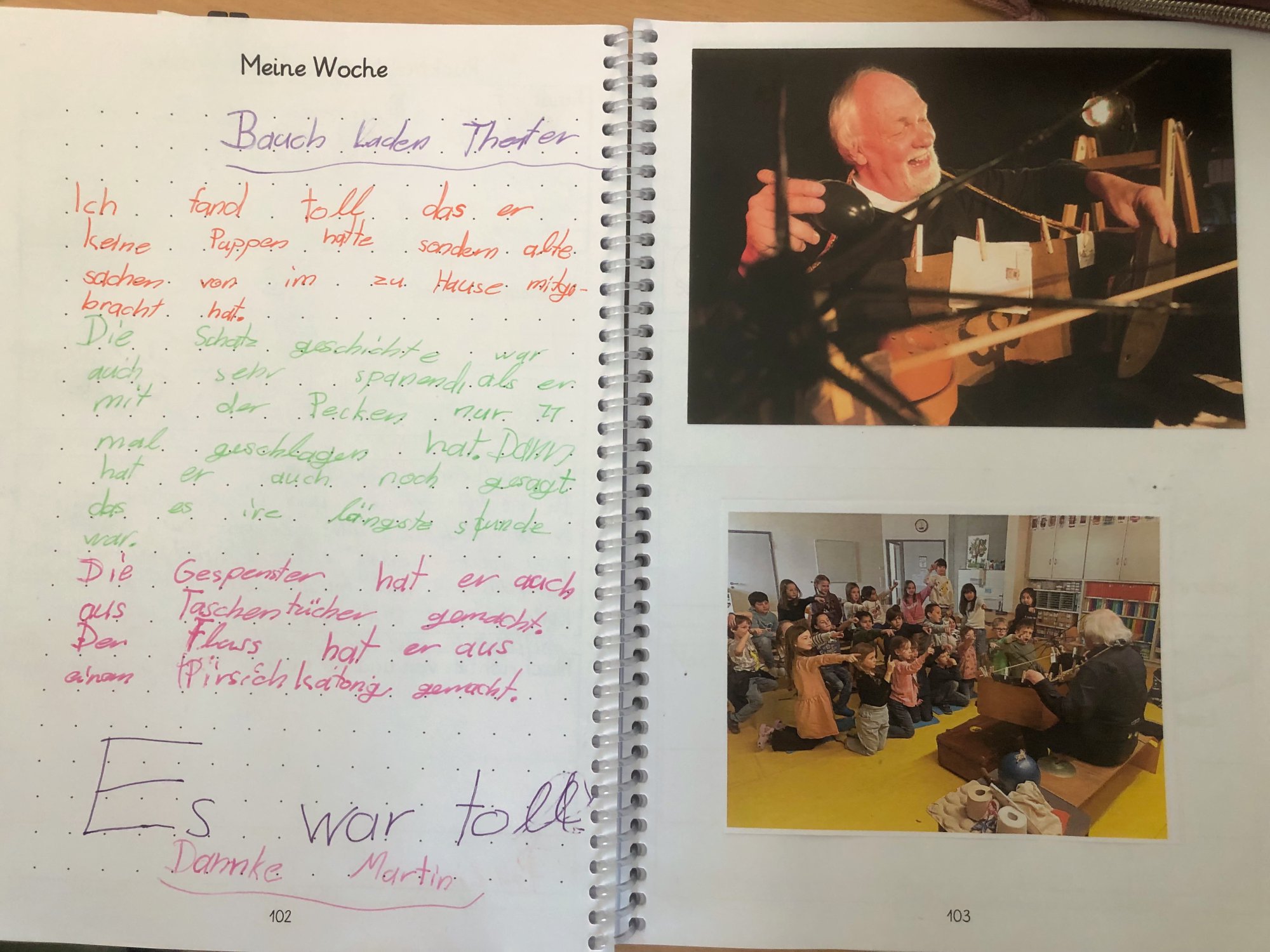 Feedback zur Schatzgeschichte und zur Gespenster-Geschichte.