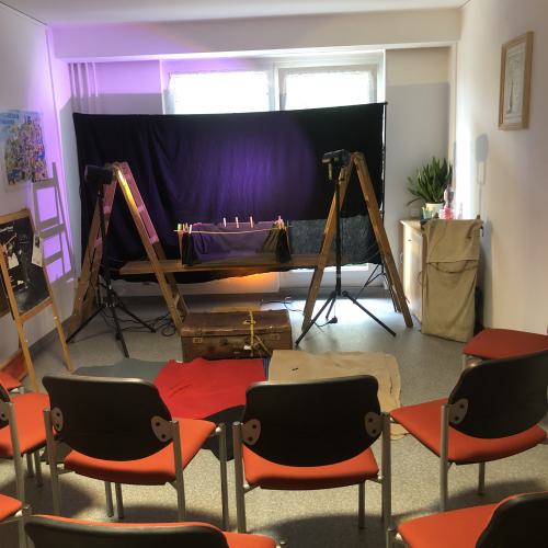 Bauchladentheater im Stadtteilbüro Bieblach-Ost